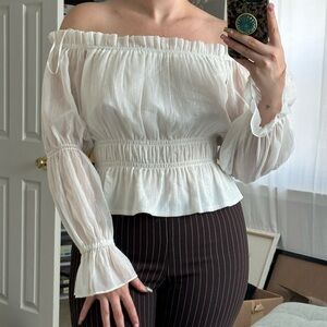 Off the shoulder princess top